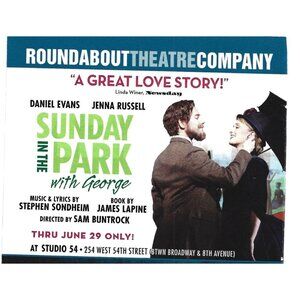 Sunday in the Park with George Musical Theatre Steven Sondheim 2000s Print Ad